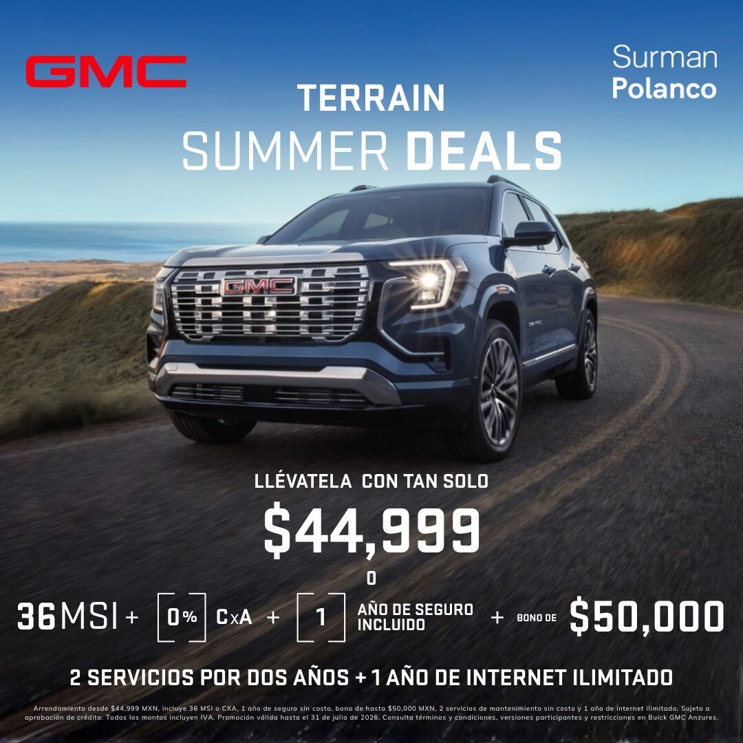 GMC Terrain Summer Deals Surman Polanco